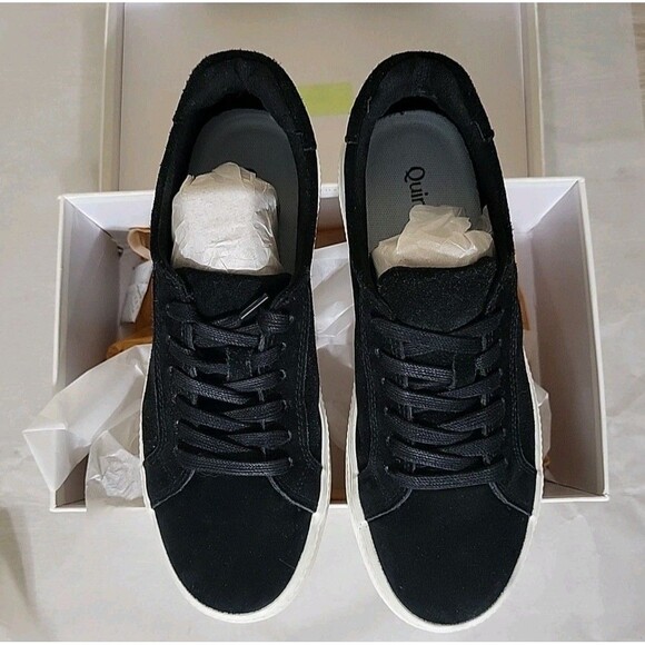 Quince Womens Italian Suede Lace Up Shoes 10 Neutral Minimalist Capsule Wardrobe - Picture 16 of 16